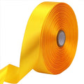 Yellow Solid Satin Ribbon 1 Inch 50 Yards Solid Polyester Fabric Ribbon by Riunbb