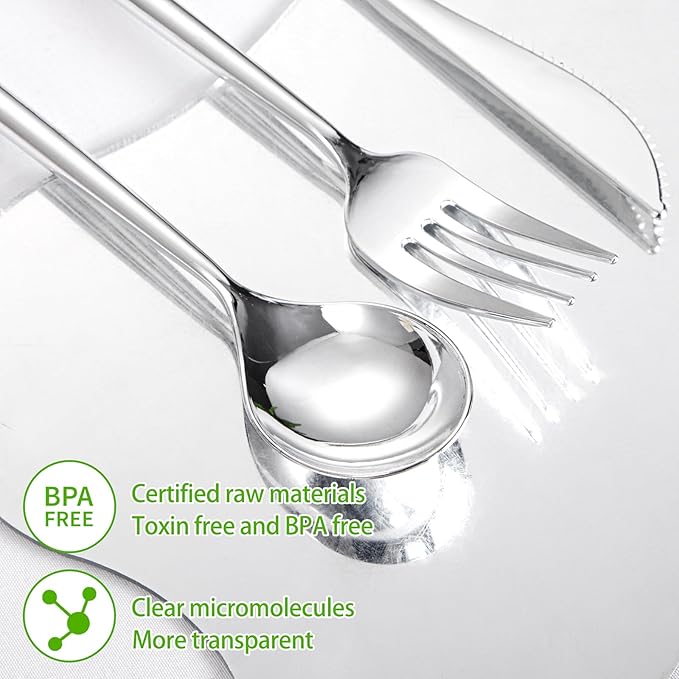 SUT 600PCS Heavy Duty Disposable Silverware - Image 6