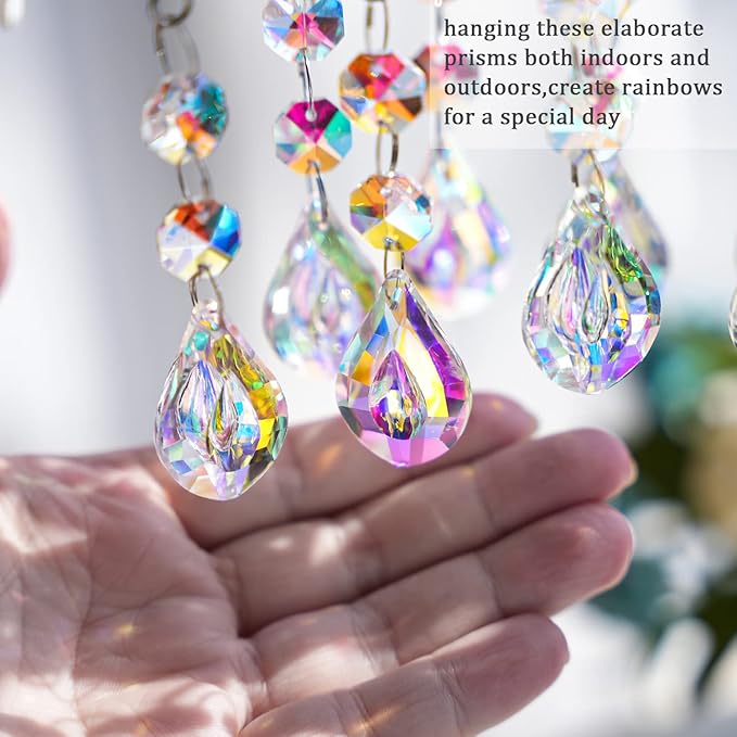20pcs Colorful Crystals Suncatcher - Image 4