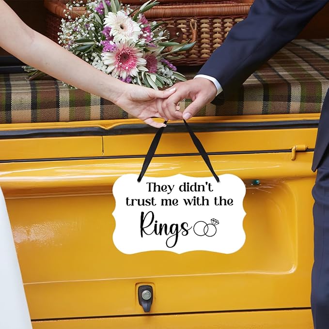 Acrylic Wedding Sign, Ring Bearer Sign, - Image 4