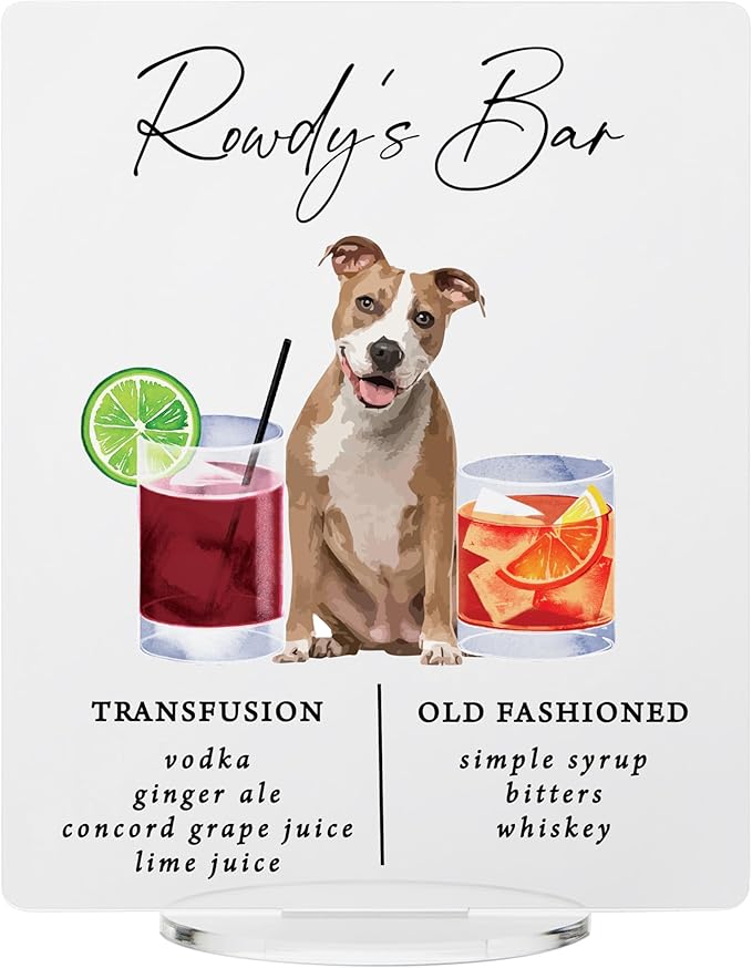 Pet Signature Drink Wedding Signs by Elation+Factory+Co.