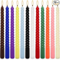 12-Pack 12-Color Spiral Taper Candles by Grcdoyvl