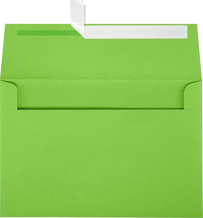 LUXPaper A10 Invitation Envelopes | Peel & Press | 6" x 9 1/2" | Limelight by LUXPaper