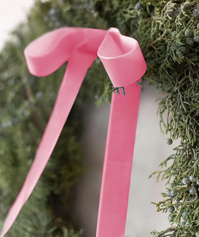 Pink Velvet Ribbon 1.5'' 25 Yards - Image 3