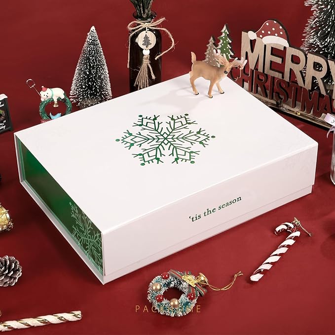 PACKHOME Christmas Gift Box 13x9.7x3.4 Inches, Large Gift Box - Image 2