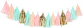 Fonder Mols Tissue Paper Tassels, Pastel Peach Pink Mint Green Tassel Garland by FonderMols