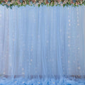 20x8ft Baby Blue Tulle Backdrop Curtains by Gogoparti