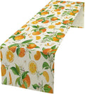 Spring Summer Orange Table Runner Vintage Citrus Lemon Fruit Mandarin Floral by SHElifestyle