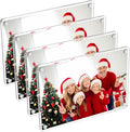 4 Pack 4×6 In Acrylic Fridge Magnetic Frame, Photo Picture Frames, Double Sided by SUNEZLGO