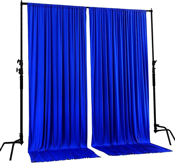 AK TRADING CO. 10 feet Wide x 12 feet Long Polyester Backdrop Drapes Curtains - Image 2