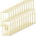 Hoteam 18 Pack Acrylic Sign Holder 5 x 7 Inch Gold Frames Wedding Table Number by Hoteam