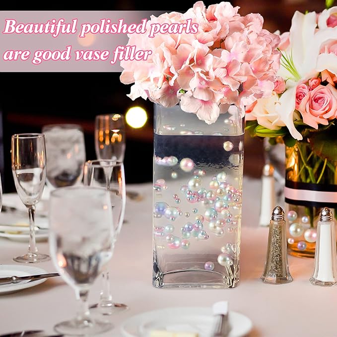 150 Pieces Vase Filler Faux Pearls Vase Makeup Beads No Hole Gloss Bead Mixed - Image 4