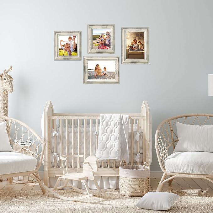 4×6 Picture Frame Set of 4, Vintage Photo Frame, Rustic Retro Picture Frame - Image 5