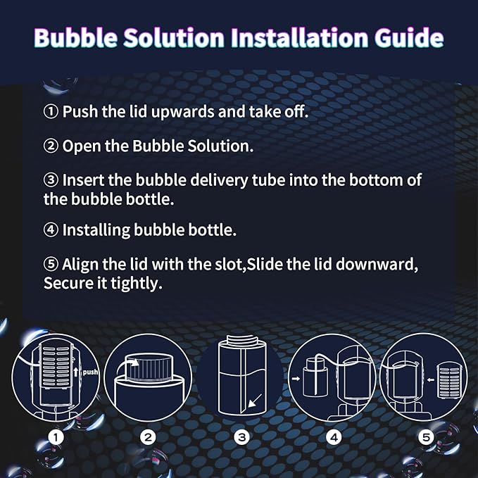 BOMOCO Bubble Machine Battery Operated Durable Bubble Blower Machine Automatic - Image 7