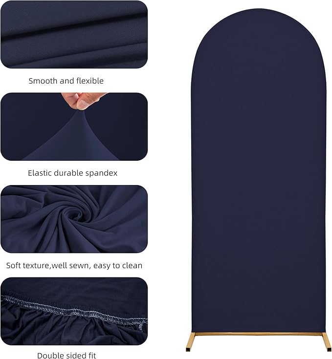 Wedding Arch Cover 4FT Arch Backdrop Cover Spandex Fitted Arch Cover - Image 5
