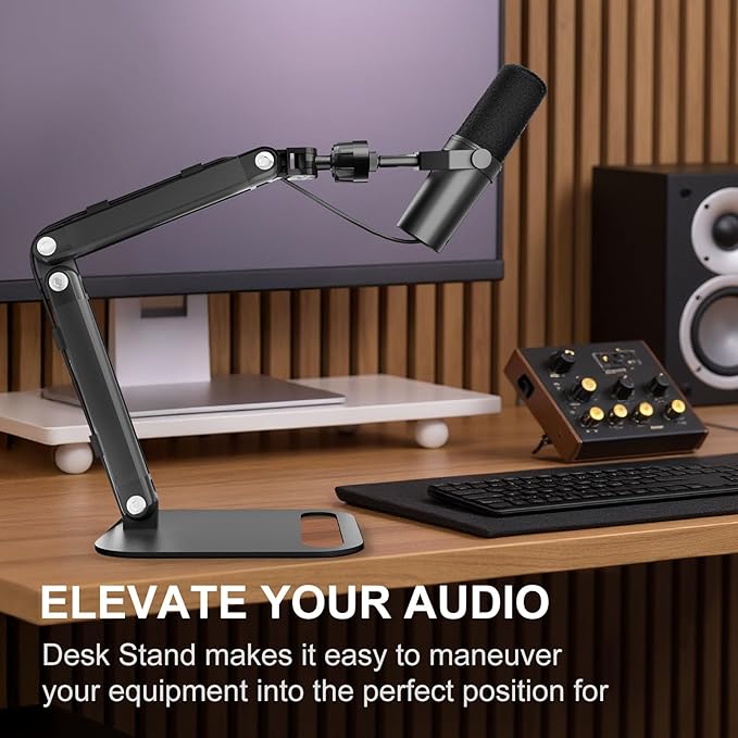 Adjustable Desktop Microphone Stand, Microphone Arm Mic Stand - Image 3