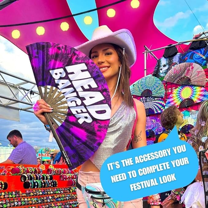 Kandies World Custom Festival Folding Hand Fan - Image 3