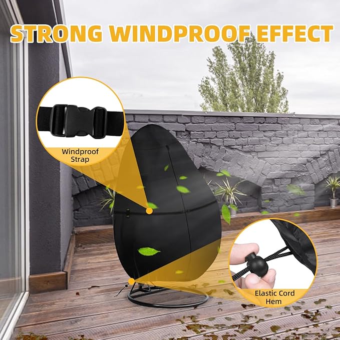 Outdoor Egg Chair Cover Waterproof - Image 5