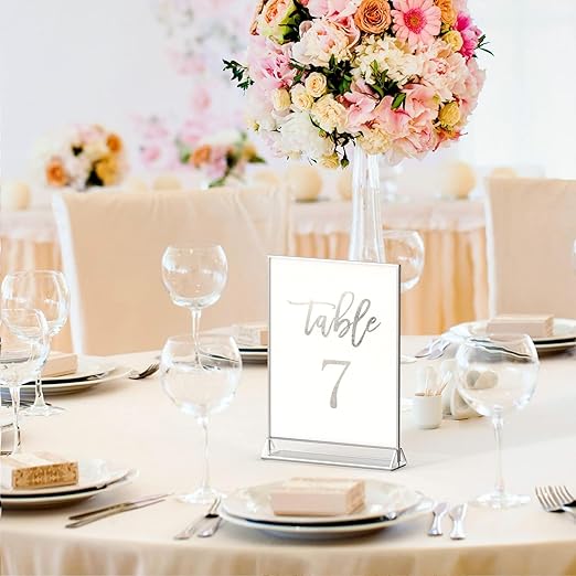 NIUBEE 6Pack 8.5x11 Clear Acrylic Sign Holder - Image 3
