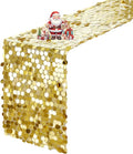 VHH Sequin Table Runner 12 x 108 inches Gold Table Runner, Glitter Runner by VHH