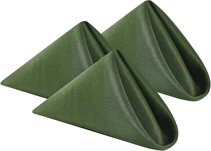 Cloth Napkins 20x20 inch Washable Polyester Dinner Napkins Soft Table Napkins by Cupuamon