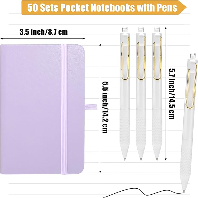 Aodaer 50 Sets Pocket Notebook Journal - Image 2