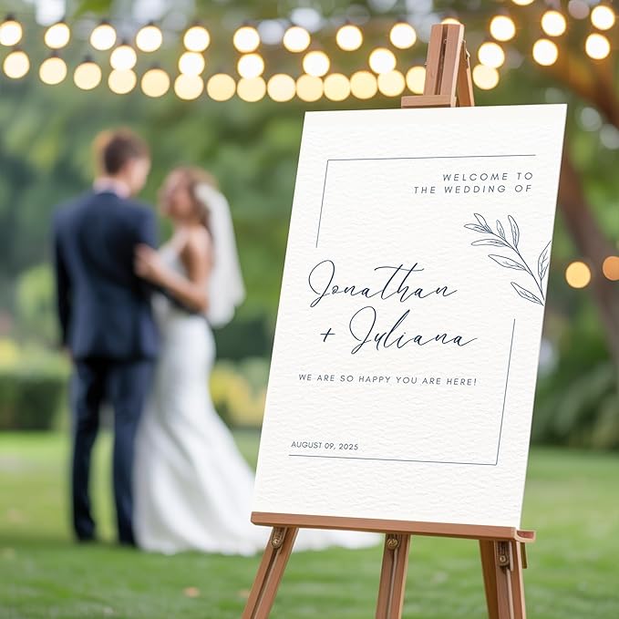 Custom Wedding Welcome Sign for Bridal Party, Engagement, Personalized Welcome - Image 5