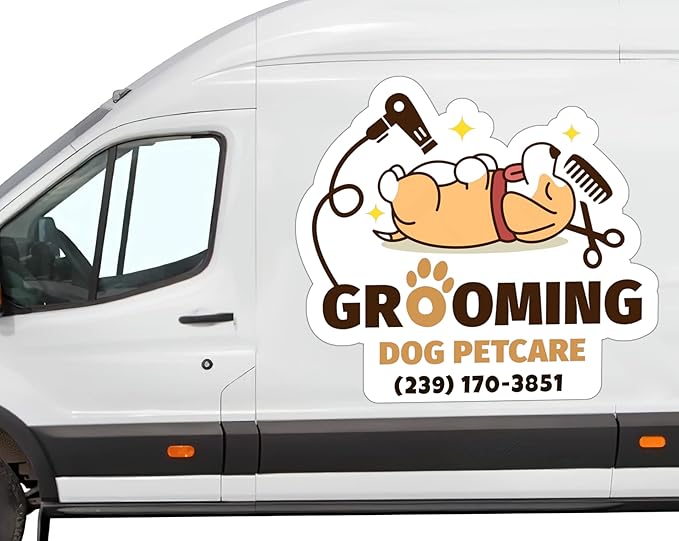Your Die Cut Custom Car Magnet Sign | Personalized Logo - Image 4