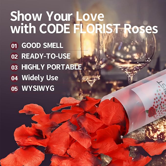 CODE FLORIST 1500 PCS Dark-Red Silk Rose Petals - Image 5