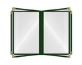 Goodsmart Restaurant Menu Covers – 25 Pack Green 8-View Booklet 8.5" x 14" by ACISuperPower