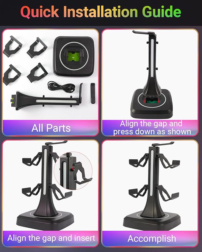 Controller Stand with RGB Multi-Color Light Modes - Image 5