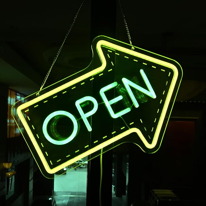 Planzo Open Neon Sign LED Beer Bar Open Neon Light - Image 2