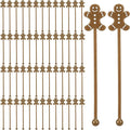 50 Pcs Christmas Drink Stirrers Xmas Coffee Stir Sticks Plastic Swizzle Sticks by Yssreey
