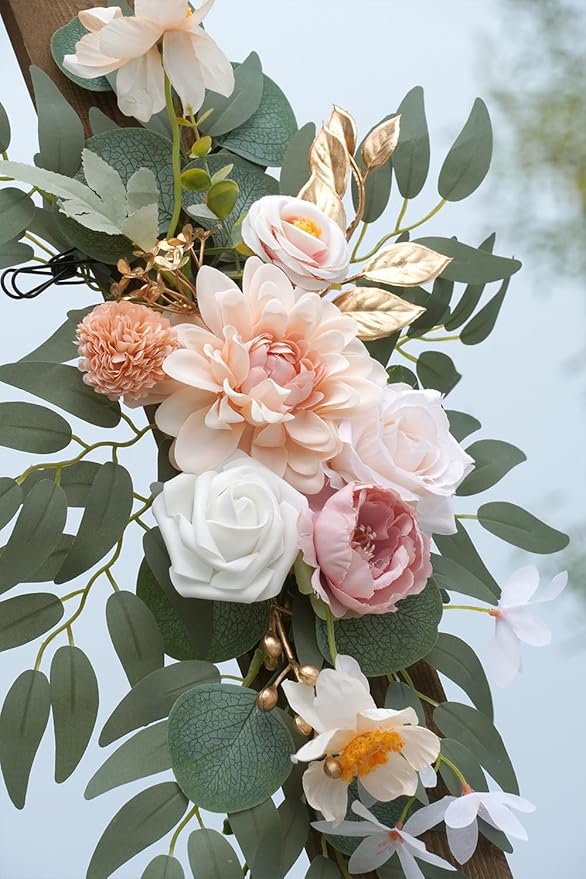 Faux Flower Swag Set of 2 for Wedding Welcome Signs Floral Swag Wedding - Image 4