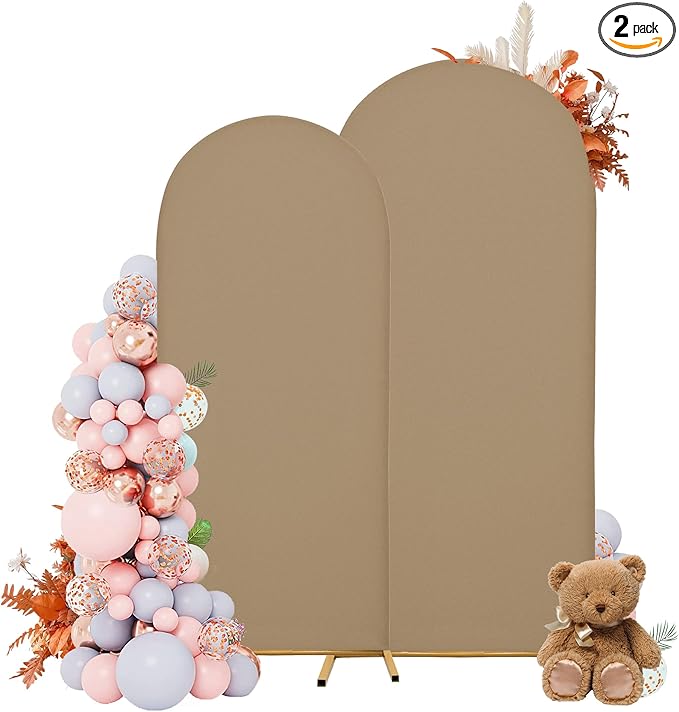 Wedding Arch Covers Arch Backdrop Cover Arch Stand Covers 7.2FT 6FT Set of 2 by Unknown