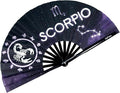 DeFlare | Cosmic Zodiac Rave Fan | Zodiac Sign Hand Fan | Astrology Rave Fan | by DeFlare-RaveFestivalFans