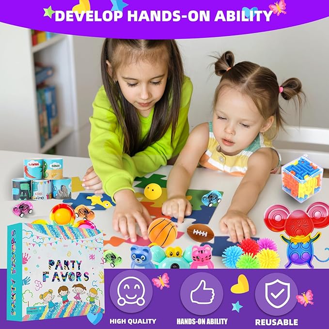1000Pcs Bulk Party Favors for Kids, Fidget Toys Pack, Stocking Stuffers - Image 4