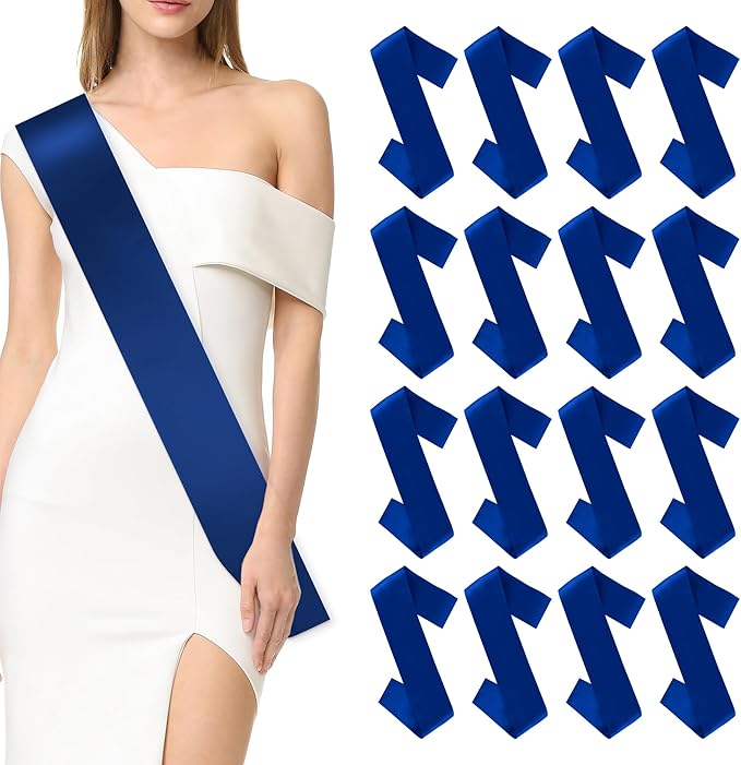 Blank Sash 16 PCS Sashes DIY Satin Sash Chair Sashes Scout Sash President Sash by SereneGLow