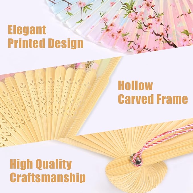 WEARXI Handheld Fan, Chinese Folding Fan - Image 5