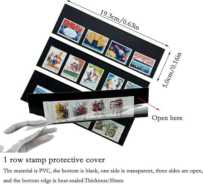 Philatelic Display Black Card Stamp Cover Stamp Collection Stamp Storage - Image 2