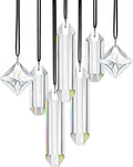 HDCRYSTALGIFTS Modern Grief Gift, Set 7 Clear Crystal Prisms Suncatchers by HDCRYSTALGIFTS