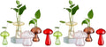 Glasseam Mushroom Planter Propagation Vase, Cute Hydroponic Small Planter by Glasseam