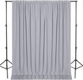 DWCN 10x8 FT Silver Gray Backdrop Curtains by DWCN