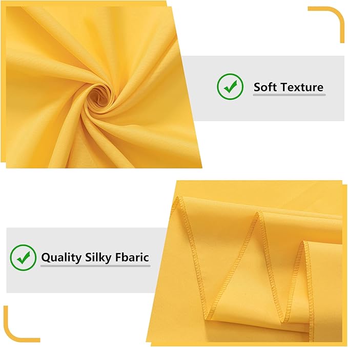 Yellow Backdrop Curtain for Parties Rod Pocket Yellow Curtains Photography - Image 5