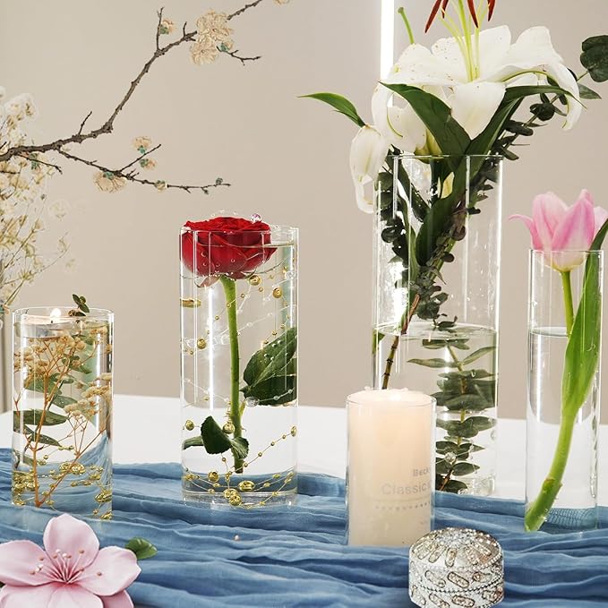 15pcs Glass Vase Cylinder Vases - Image 5