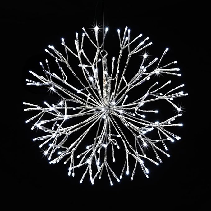 Christmas led Sparkle Ball Hanging Outdoor décorations -Haning Twig Ball - Image 2
