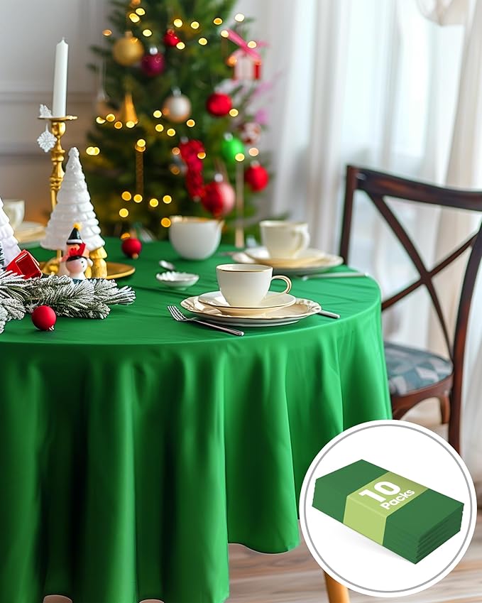 Pureegg Plastic Table Cloth Disposable 10 Pack, St Patricks Day, Christmas - Image 7