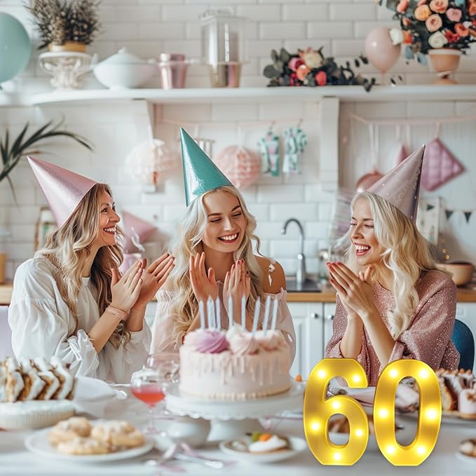 60th Birthday Decorations for Women Men, Happy 60 Birthday Decorations for - Image 6