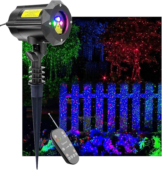 LEDMall Christmas Laser Projector Lights Outdoor, Motion Firefly Red by LedMall