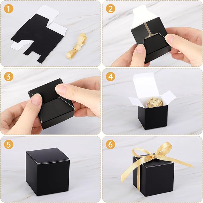 EUSOAR Favor Boxes, Mini Cube Soap Box Candy Storage Chocolate Truffles - Image 4